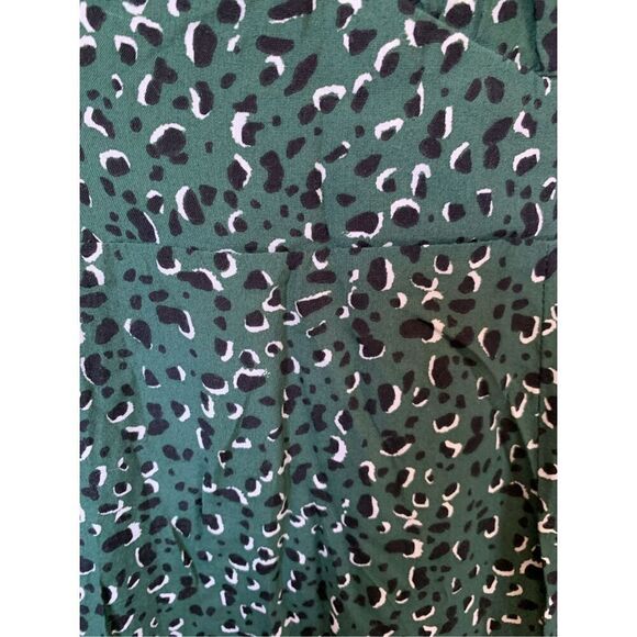 Rue Stiic Sleeveless Printed Tiered Maxi Dress Geeen Size M - Picture 8 of 11